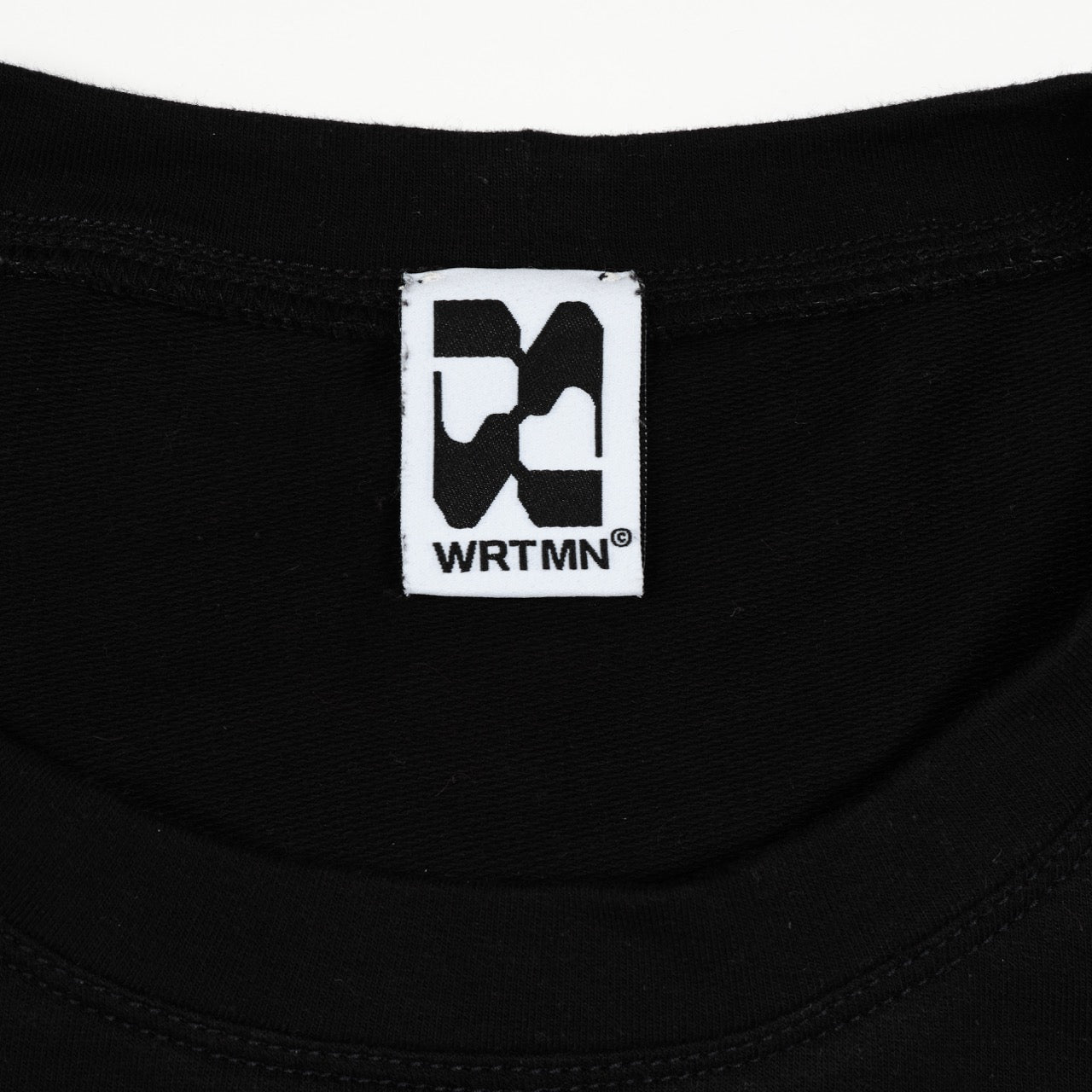 Asymmetrical Tee — Black Cotton Jersey