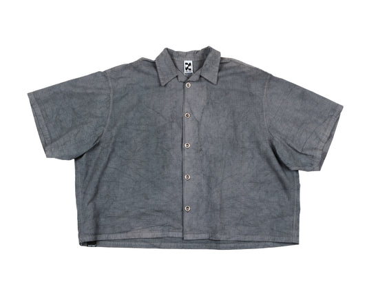 Boxy Ripstop Shirt — Recycrom-Dyed Organic Cotton