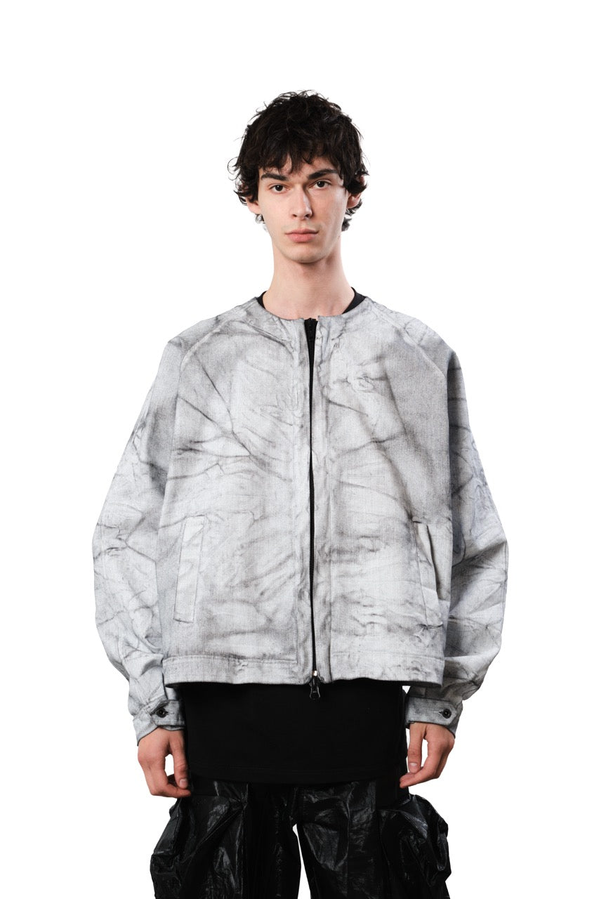 Explorer Jacket — Coated Denim, Marble Wash