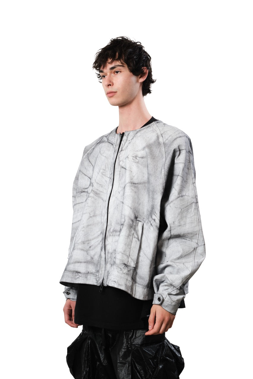 Explorer Jacket — Coated Denim, Marble Wash