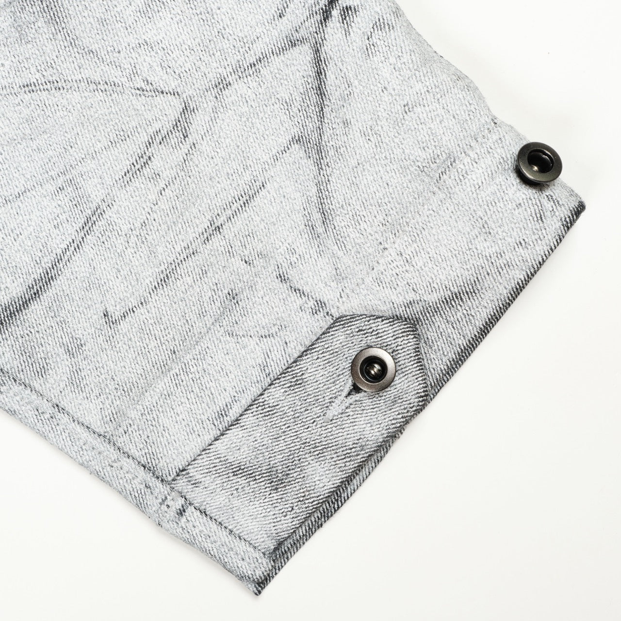 Explorer Jacket — Coated Denim, Marble Wash