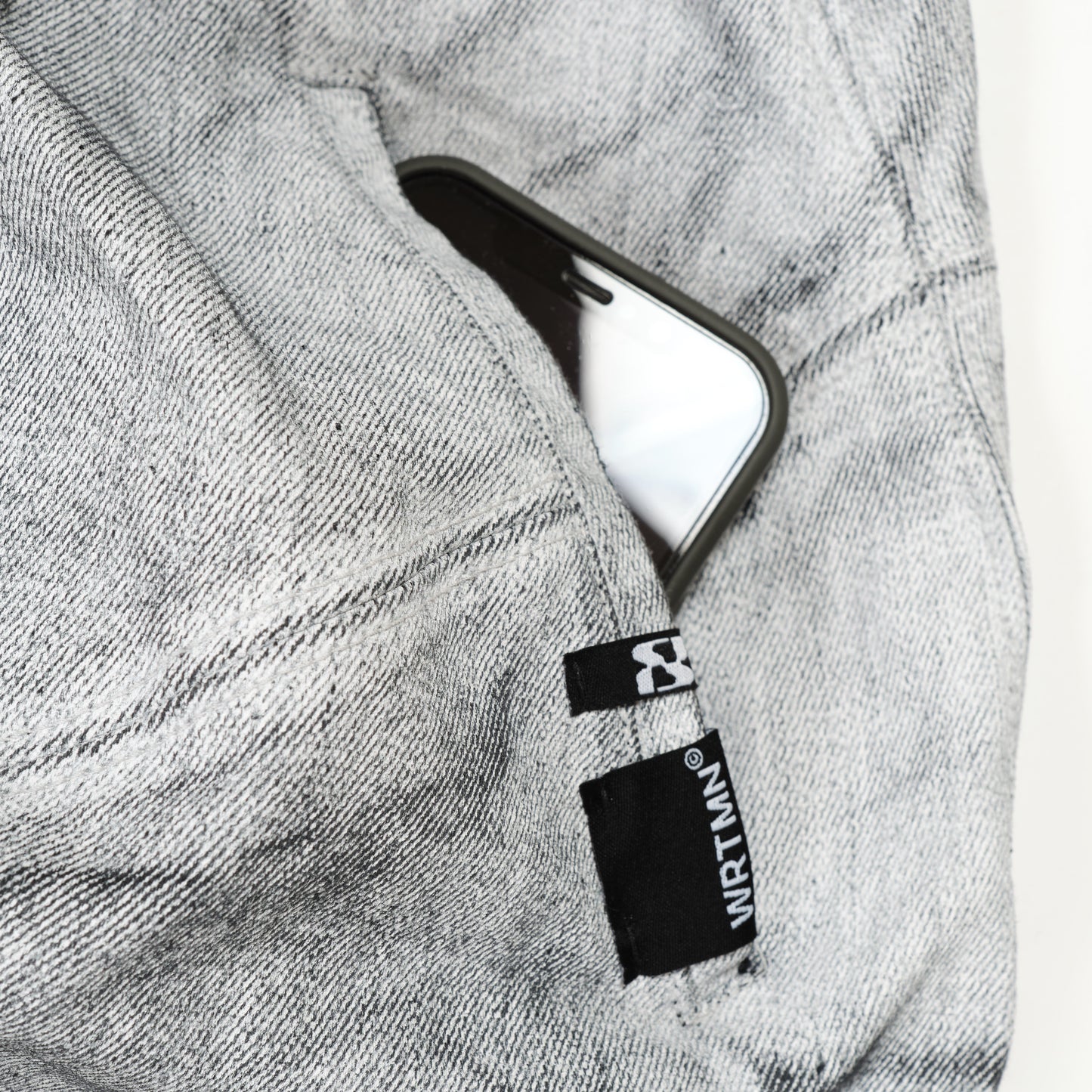 Volumized Denim Vest — Texture Wash